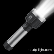 Torcha de linterna LED de luz recargable de atenuación recargable de campamento